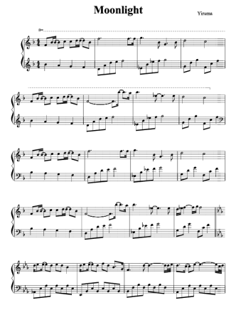 Yiruma Moonlight score for Piano