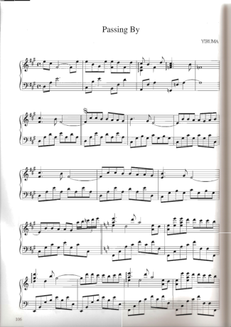 Yiruma Passing By score for Piano