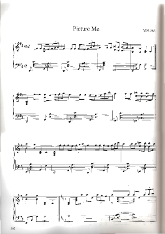 Yiruma Picture Me score for Piano