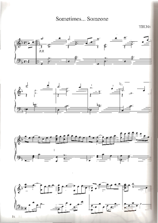 Yiruma Sometimes Someone score for Piano