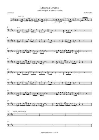 Zé Ramalho  score for Cello