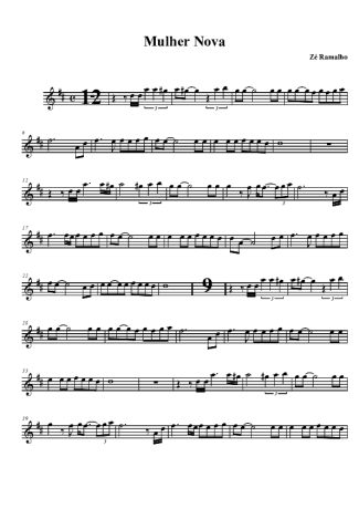 Zé Ramalho  score for Clarinet (Bb)