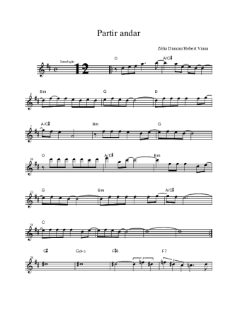Zélia Duncan  score for Tenor Saxophone Soprano (Bb)