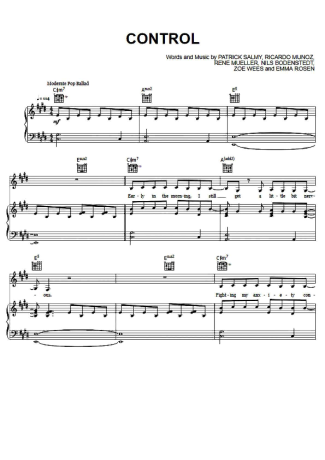 Zoe Wees  score for Piano